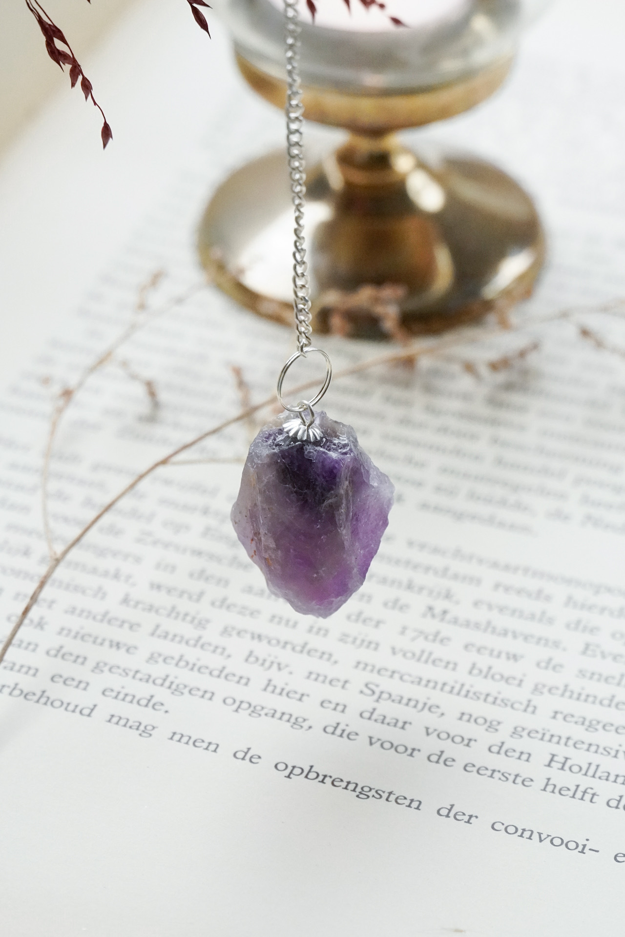 Pendel Amethist ruw