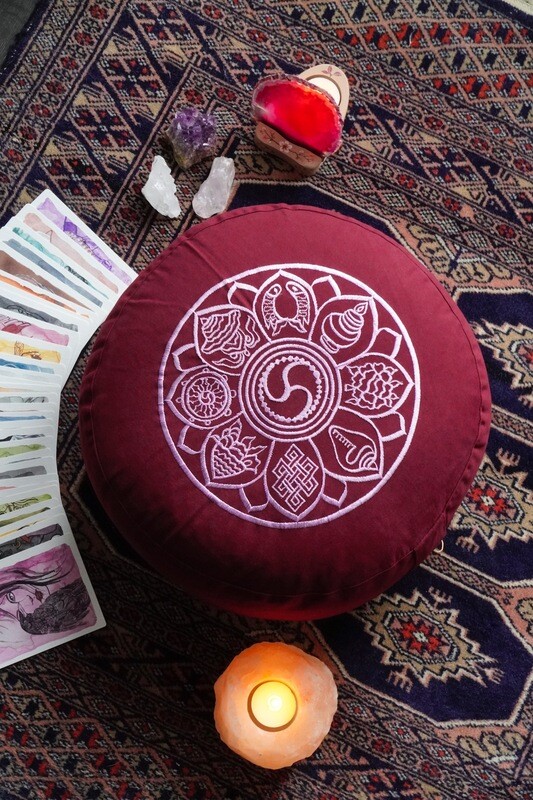 Meditatie kussen 8 Symbolen