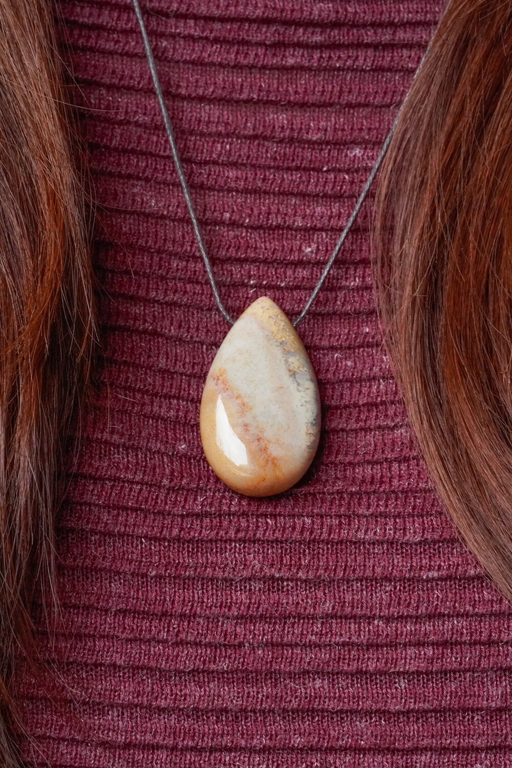 Heliotroop Druppel ketting