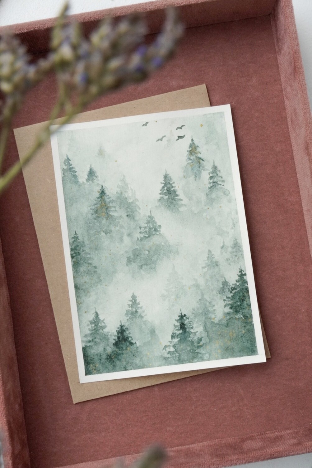 Postkaart Misty Green