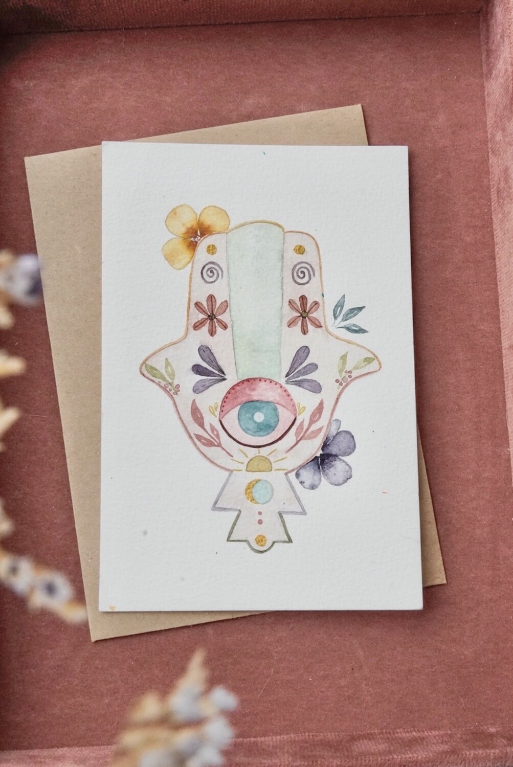 Postkaart Hamsa