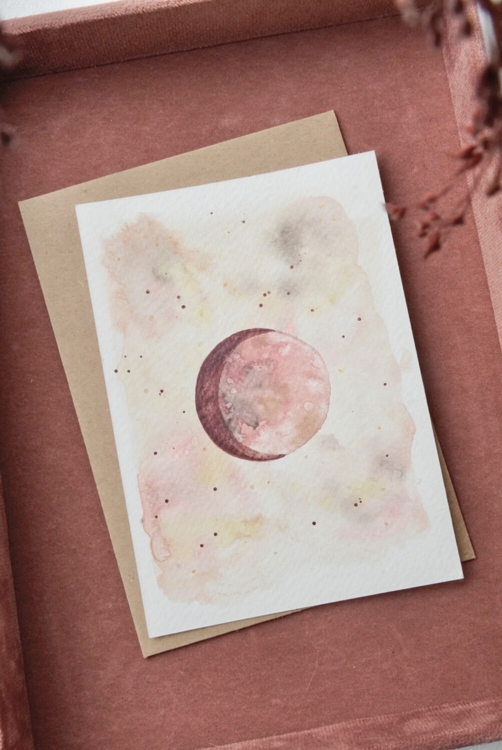 Postkaart Rosy Moon