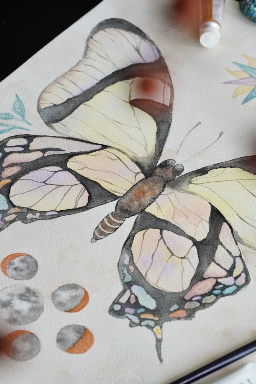 Butterfly Aquarel A4