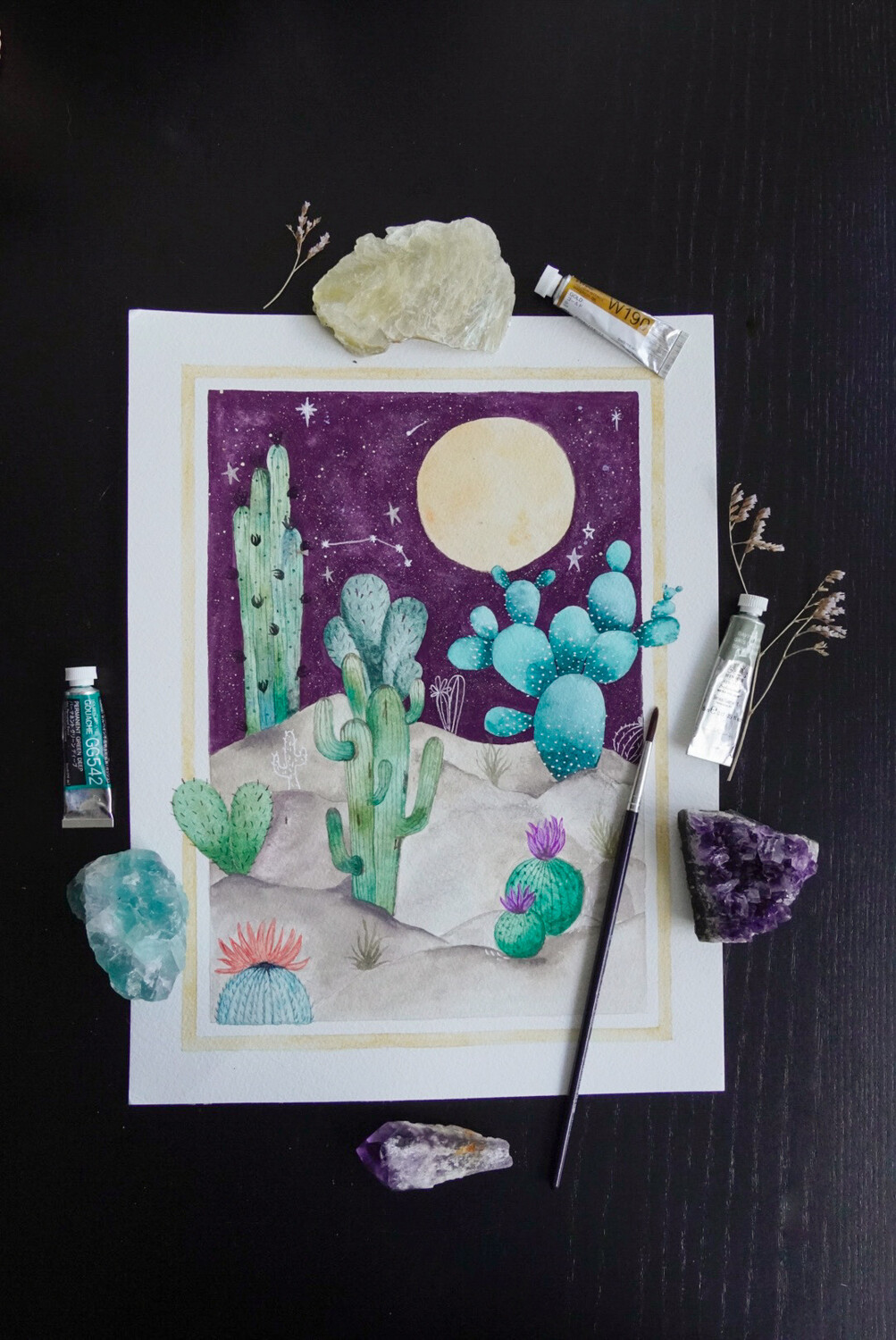Cactus Aquarel Art