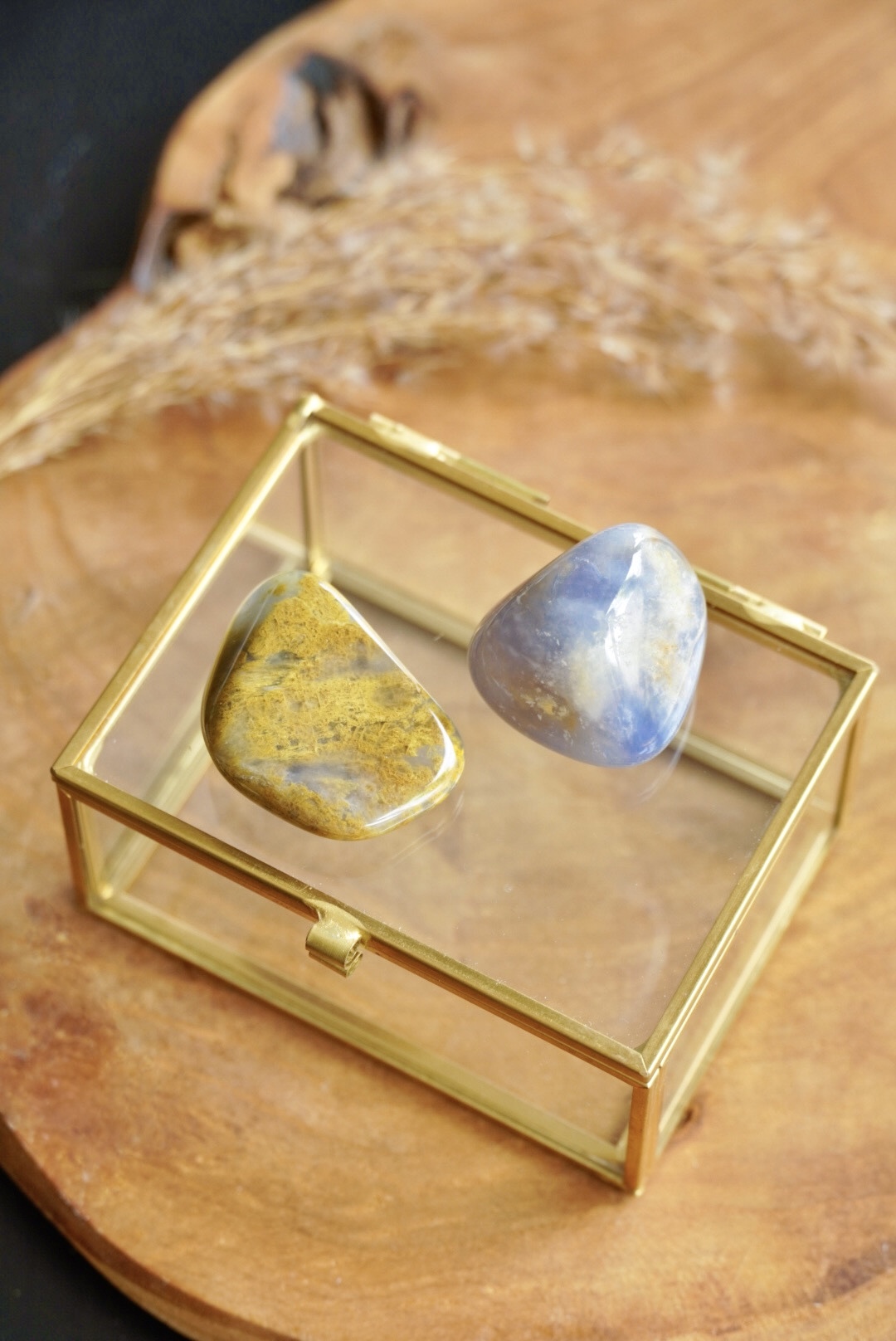 Chalcedoon trommelsteen