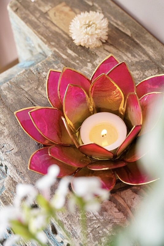 Lotus sfeerlicht Groen/Roze