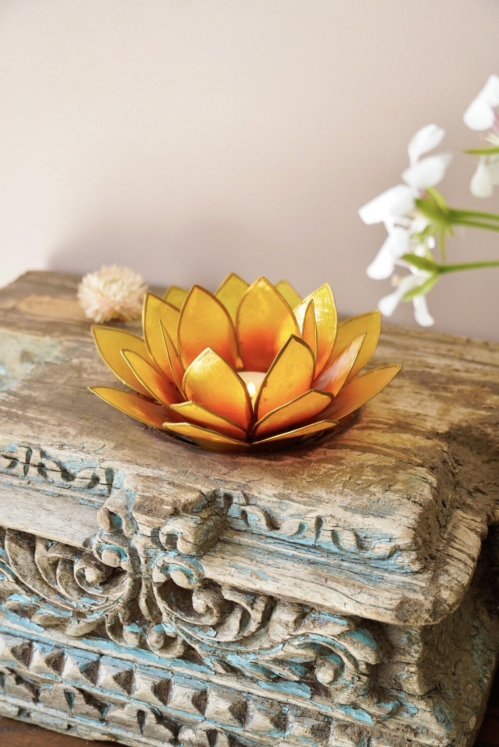 Lotus sfeerlicht Oranje/Geel