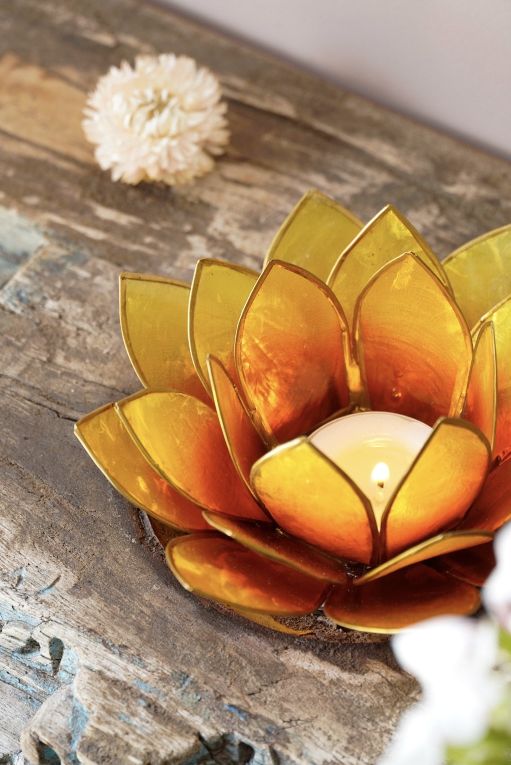 Lotus sfeerlicht Oranje/Geel