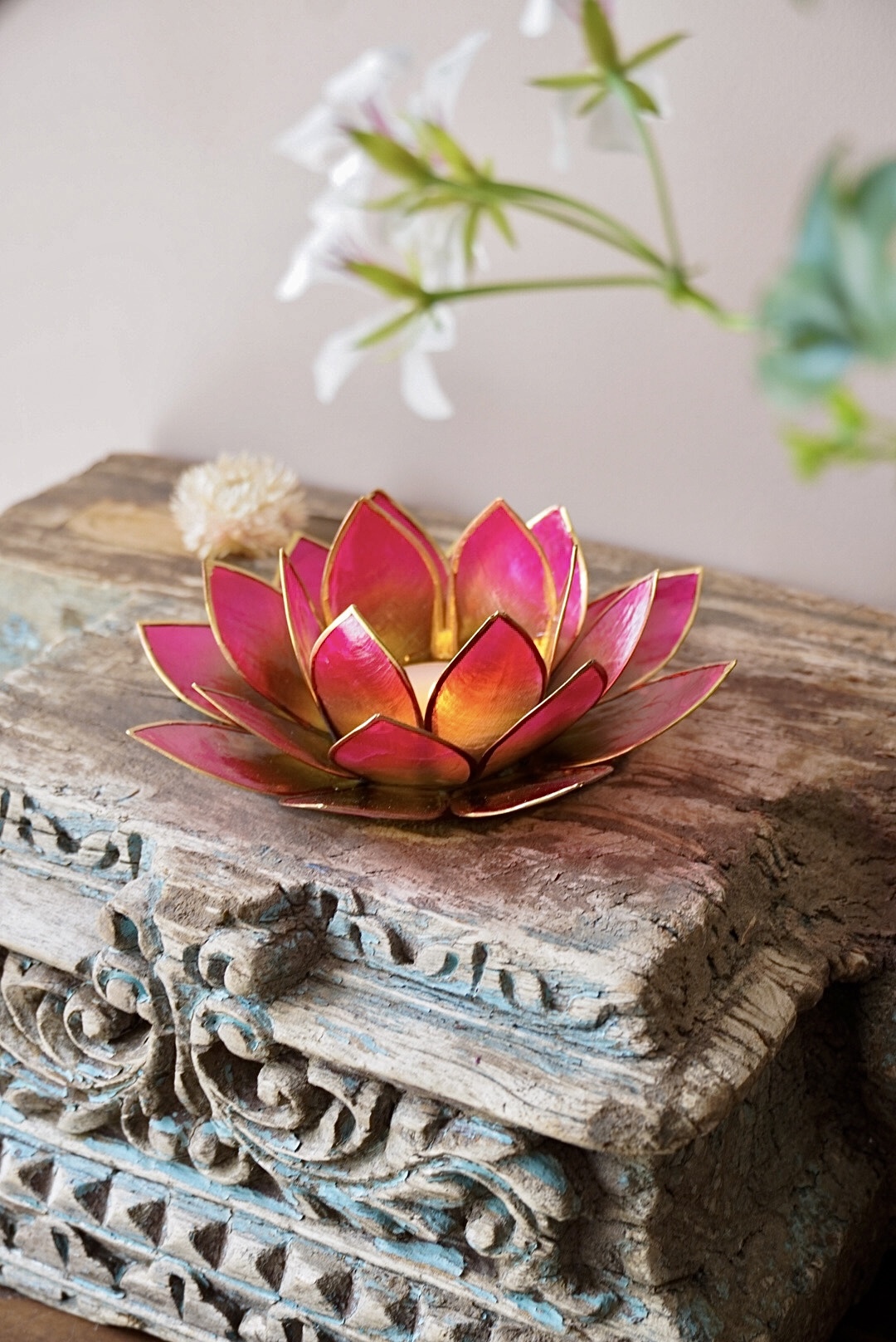 Lotus sfeerlicht Groen/Roze