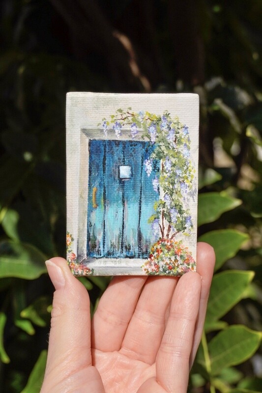 Wooden Door - Mini Canvas