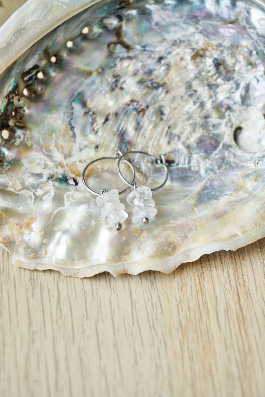 Oorbellen Bergkristal