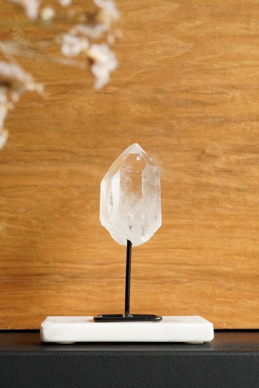 Bergkristal op standaard/pin