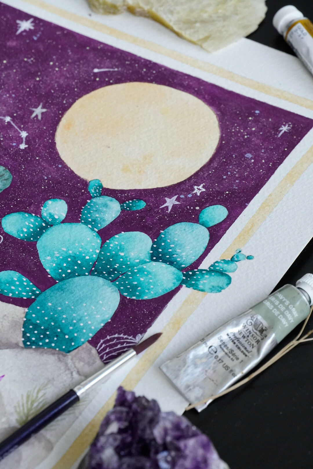 Cactus Aquarel Art