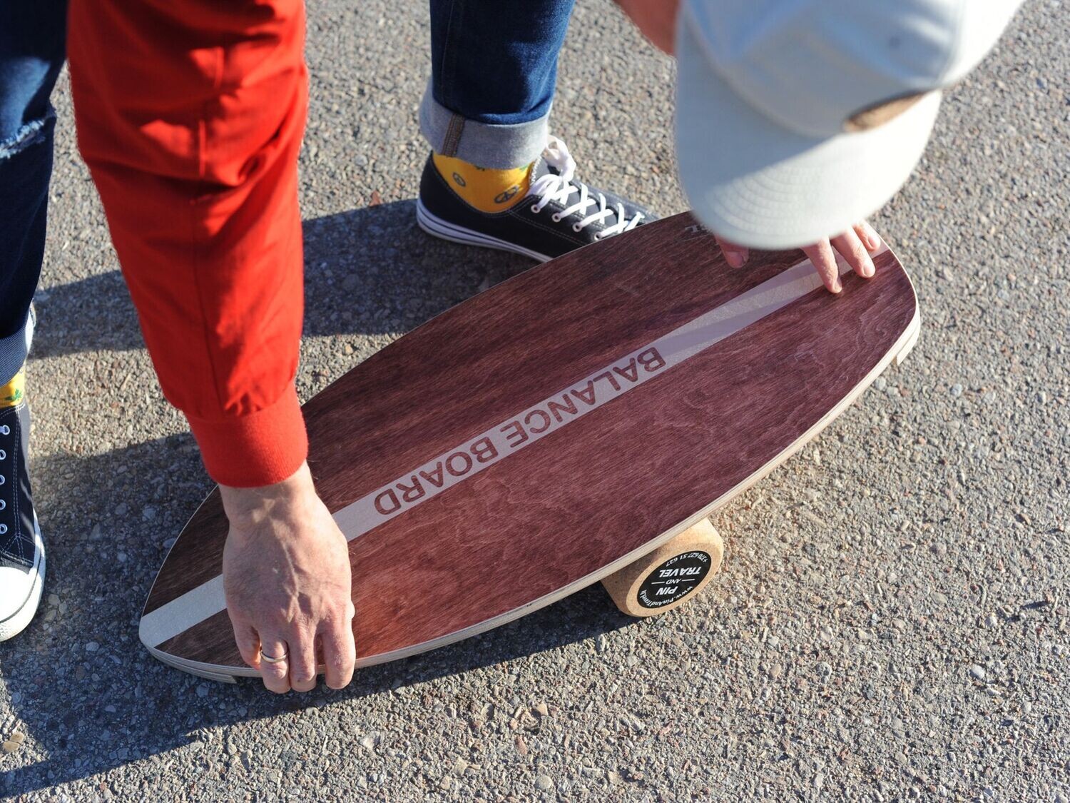 Wooden Balance Board - Sissel Dynamic Wooden Wobble Board