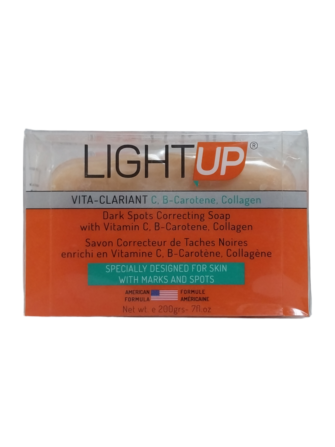 Light Up Vita-Clariant C, B-Carotone, Collagen Soap 200g