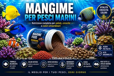 Mangime per pesci marini