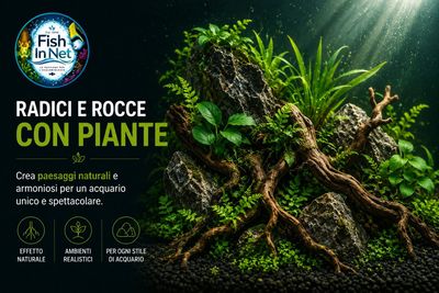 Radici e rocce con piante