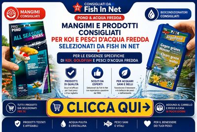 Prodotti consigliati per pesci di acqua fredda