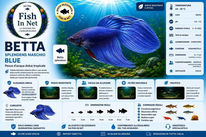 BETTA SPLENDENS MASCHIO BLUE