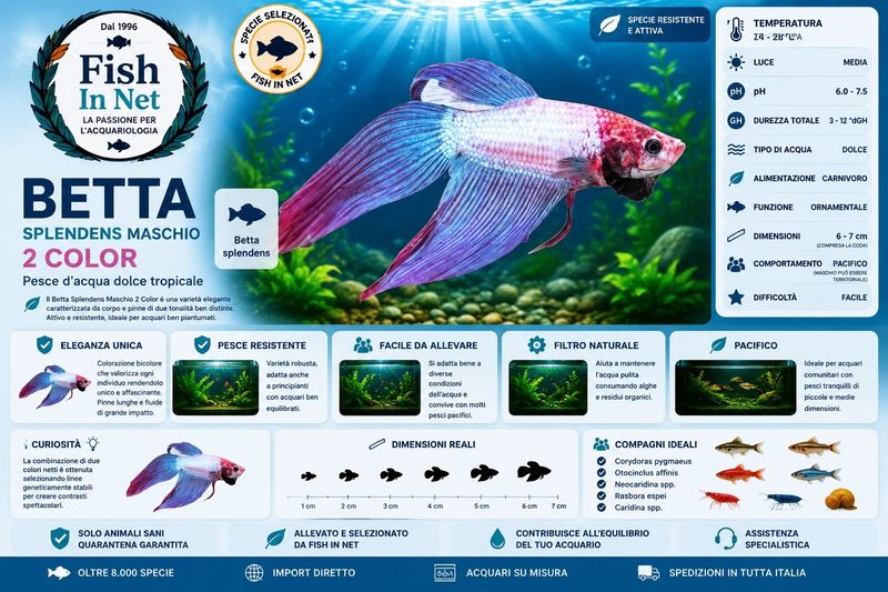 BETTA SPLENDENS M.  2COLOR