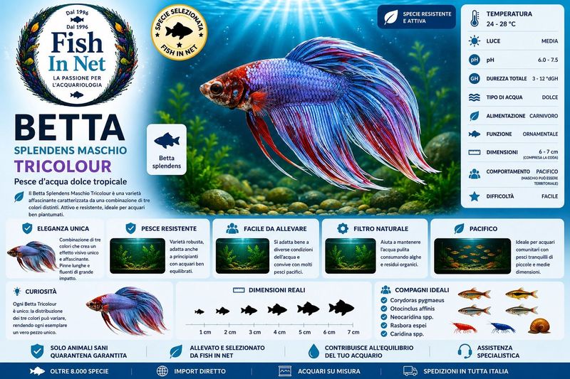 BETTA SPLENDENS M. TRICOLOUR