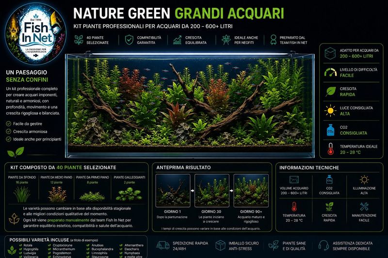 Nature Green Grandi Acquari/40 piante Nature Green Grandi Acquari/40 piante