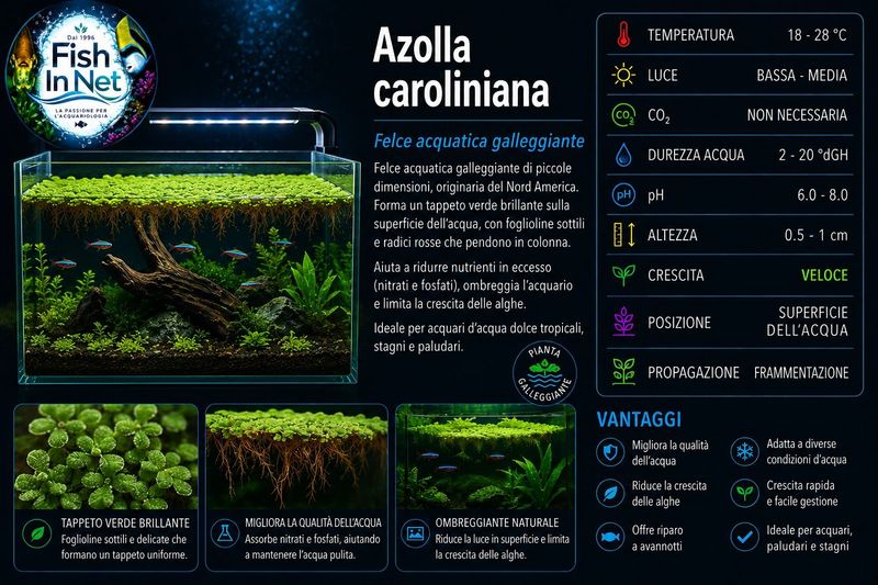 AZOLLA CAROLINIANA - porzione