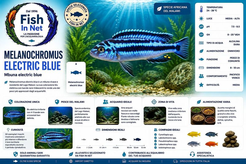 MELANOCHROMUS ELECTRIC BLUE