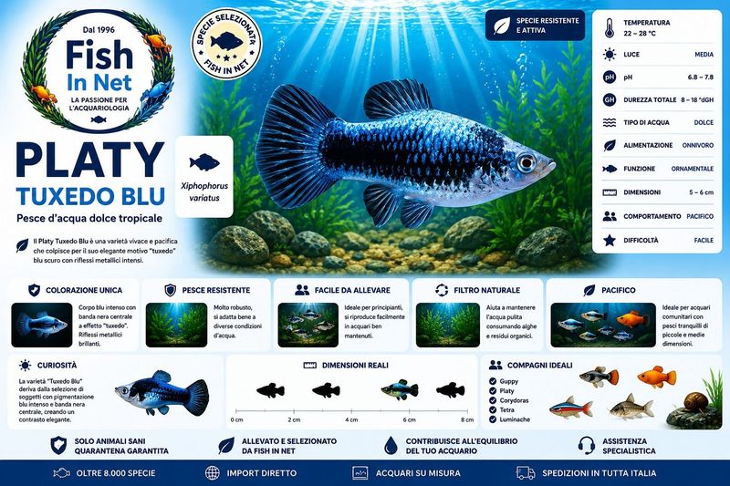 PLATY TUXEDO BLU