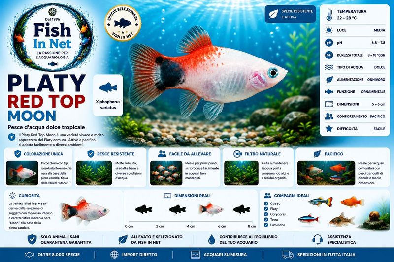 PLATY RED TOP MOON
