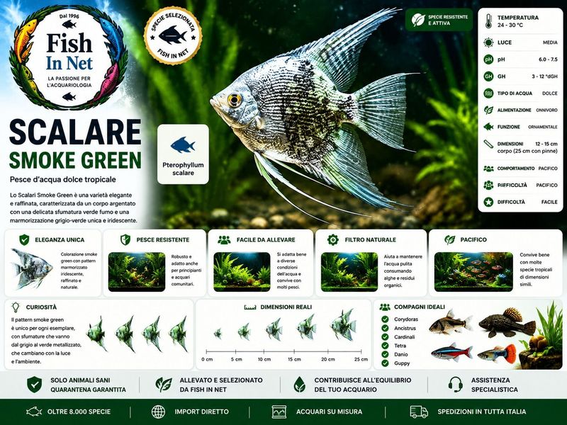 SCALARE SMOKE GREEN SM SCALARE SMOKE GREEN SM