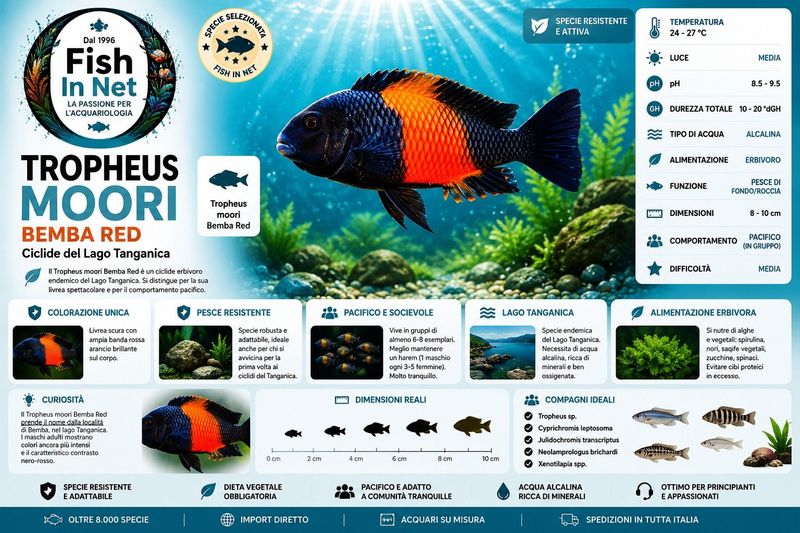 TROPHEUS MOORI BEMBA RED 5/6 cm.
