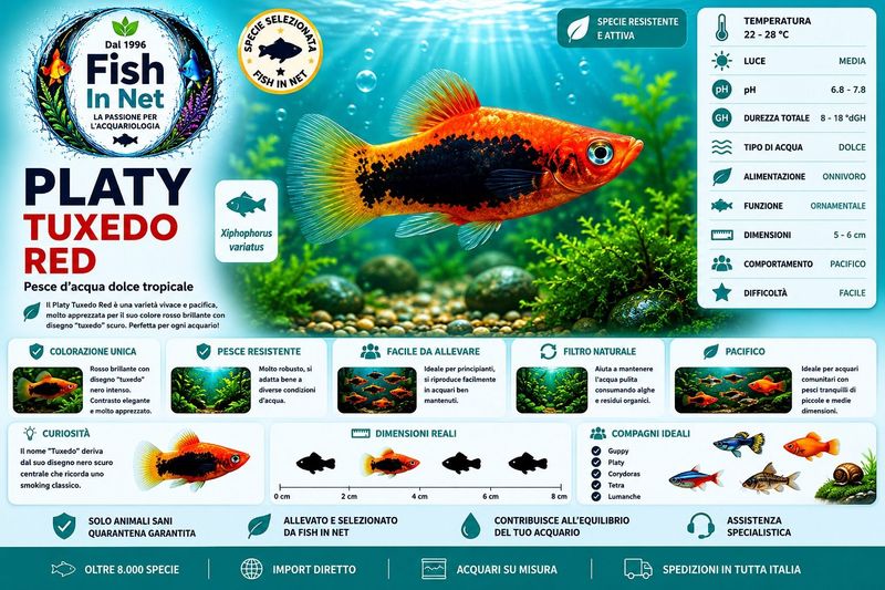 PLATY TUXEDO RED