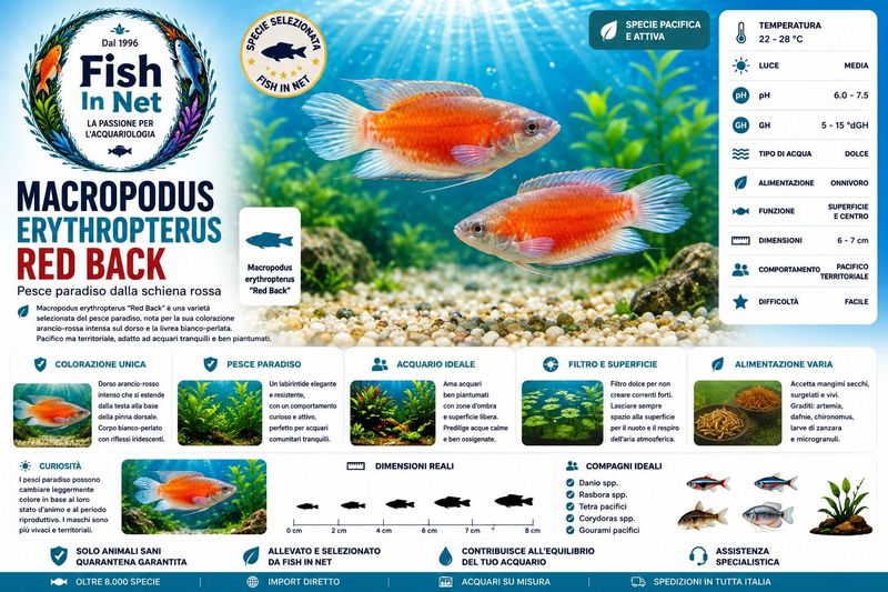 MACROPODUS ERYTHROPTERUS RED BACK