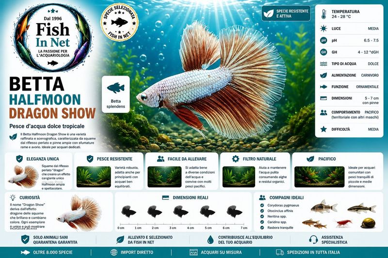 BETTA MASCHIO HALFMOON DRAGON SHOW