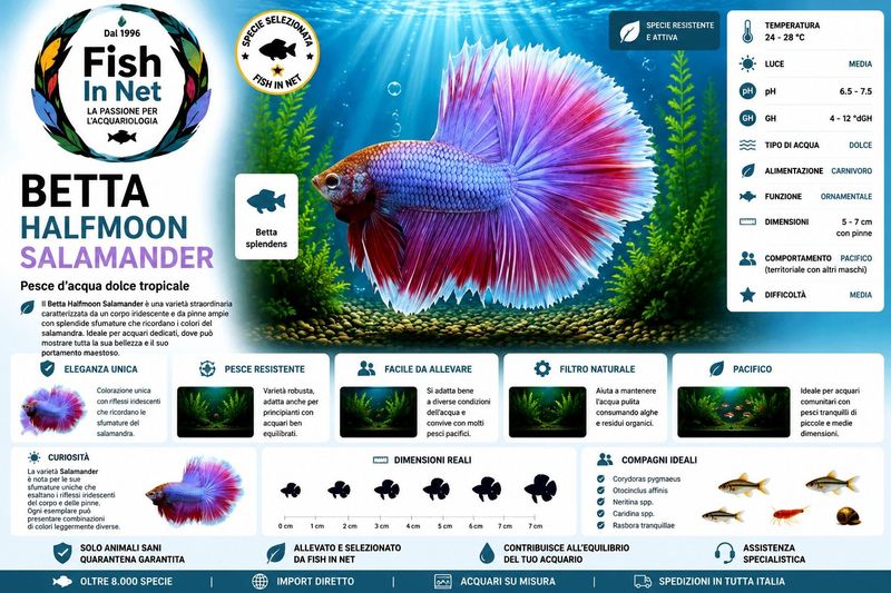 BETTA MASCHIO HALFMOON SALAMANDER