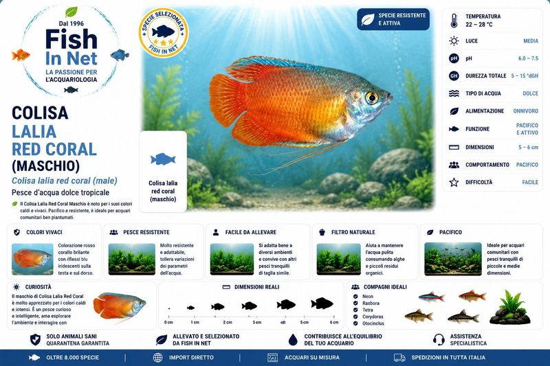 COLISA LALIA RED CORAL MASCHIO