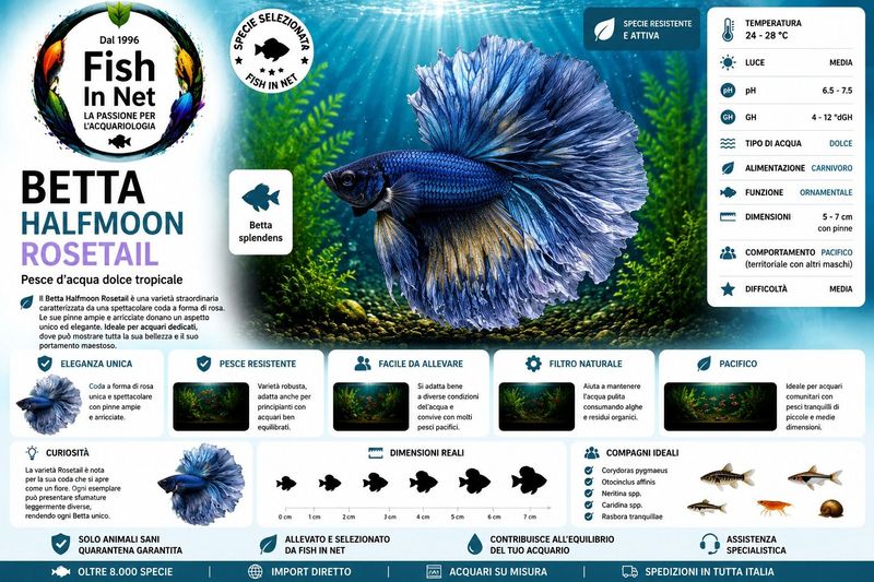 BETTA MASCHIO HALFMOON ROSETAIL