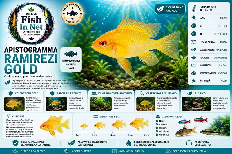 APISTOGRAMMA RAMIREZI GOLD MD