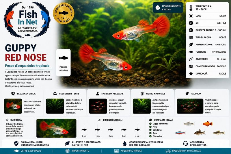 GUPPY RED NOSE  prezzo cad.