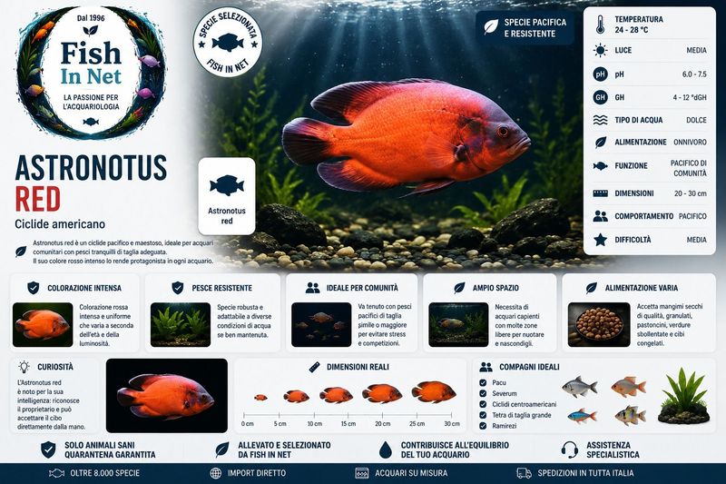 ASTRONOTUS RED 7/8 cm
