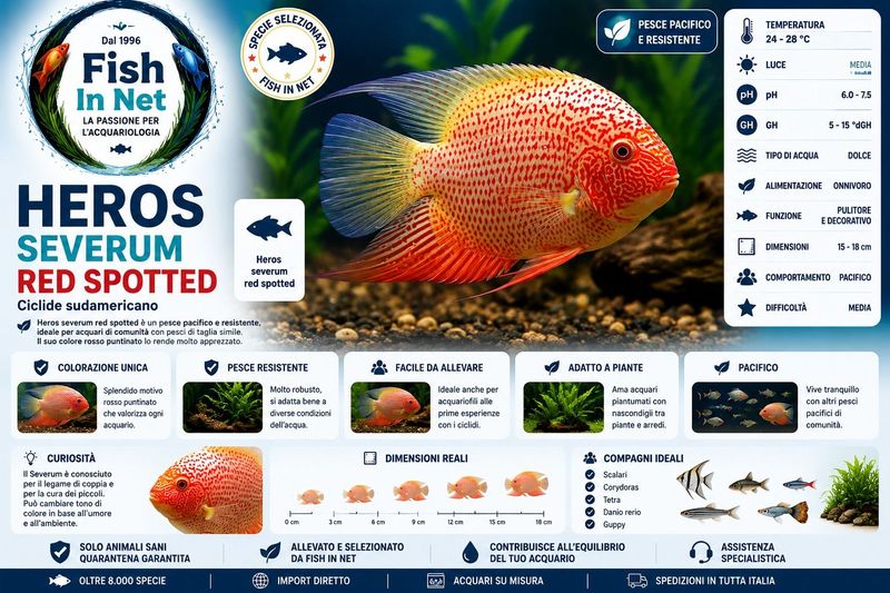 HEROS SEVERUM RED SPOTTED 7 CM
