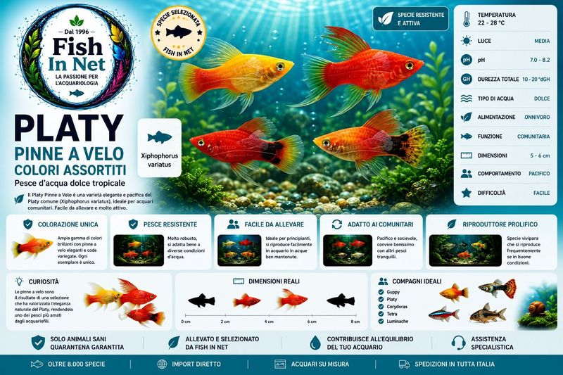 PLATY PINNE A VELO COLORI ASSORTITI