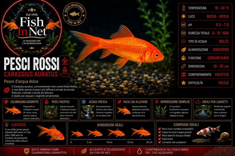 PESCI ROSSI 6/7 CM