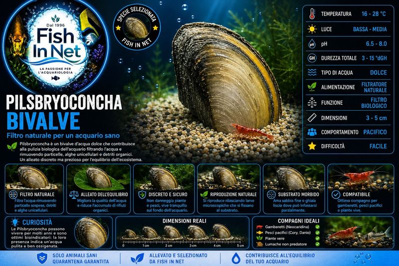 PILSBRYOCONCHA BIVALVE ACQUA DOLCE PILSBRYOCONCHA BIVALVE ACQUA DOLCE