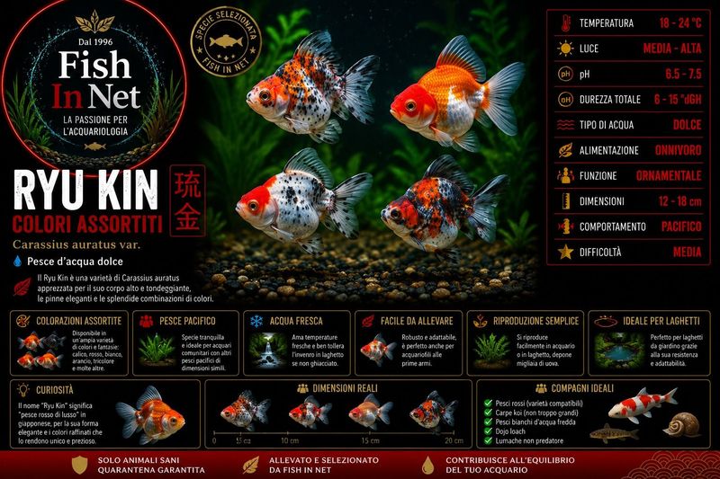 RYU KIN 10-12 cm. COLORI ASSORTITI PREMIUM QUALITY RYU KIN 10-12 cm. COLORI ASSORTITI PREMIUM QUALITY