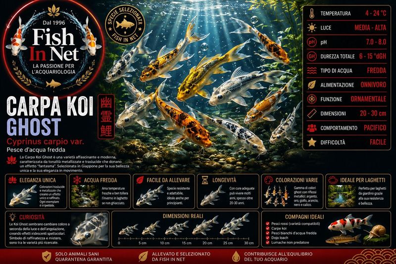CARPA KOI GHOST 8/10 CM