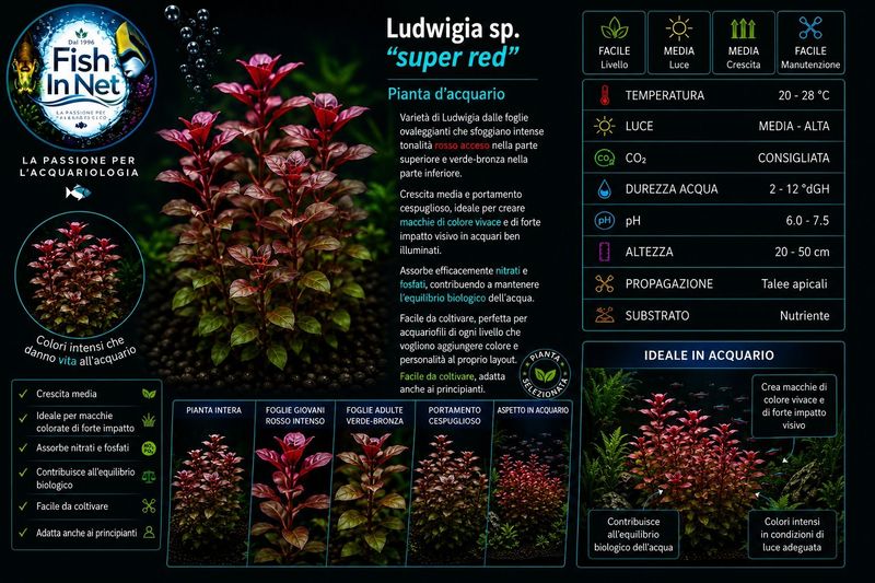 Ludwigia sp. super red