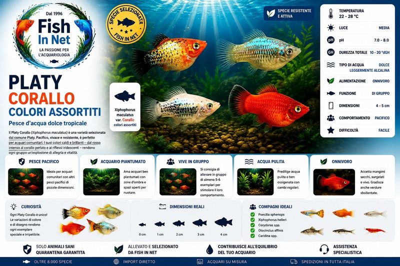 PLATY CORALLO COLORI ASSORTITI