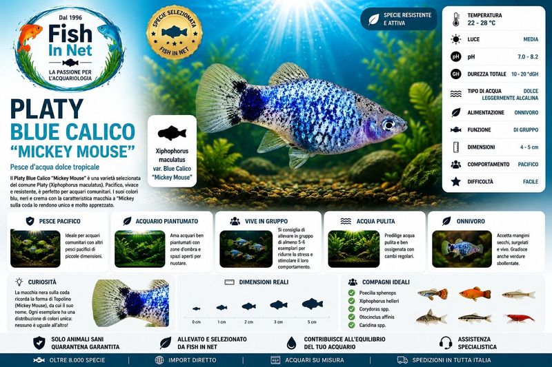 PLATY BLUE CALICO